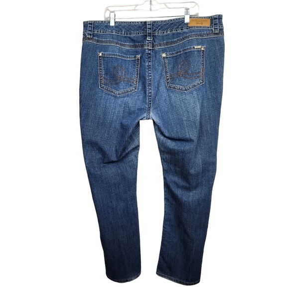 Melissa McCarthy Seven7 Straight Demin Blue Jeans Women's Size 20 - Picture 5 of 13
